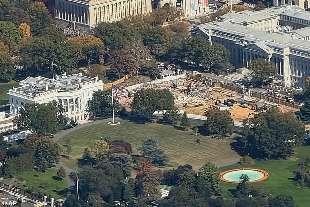 Demolition is already underway with the East Wing being torn down to pave the way for Trump's grand new ballroom