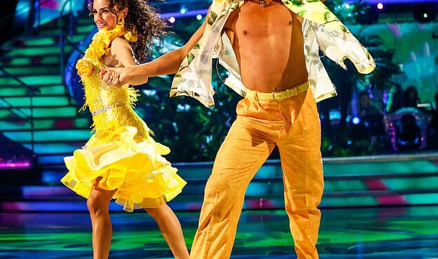 Despite the BBC’s sneering bosses reportedly being unimpressed with Amber Davies’s reality television background, the West End star was drafted in at the last minute to fill Dani Dyer's place on Strictly Come Dancing. Pictured with dance partner Nikita Kuzmin