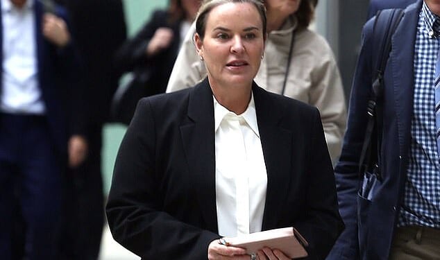 Mothers Claire Lamb (pictured) and Molly Ball are suing the owner of a luxury apartment complex for £2million after the 'faulty' hot water system forced their families to shower at the gym
