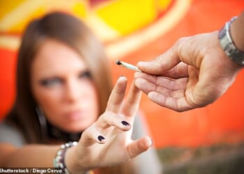 Many parents still think cannabis is relatively safe for their children to have, Dr Smith warned, and called on the government to raise awareness of the potential harms (stock image)