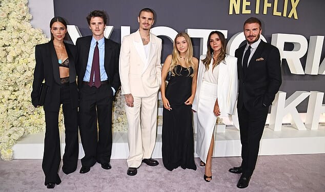 Victoria Beckham was supported by her beloved family and Spice Girls bandmates on the red carpet at the star-studded premiere of her much-anticipated Netflix documentary at London's Curzon Mayfair cinema on Wednesday
