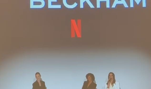 Victoria Beckham, 51, mentioned her estranged son Brooklyn in her heartfelt thank you speech at the premiere of her Netflix documentary at London's Curzon Mayfair cinema on Wednesday