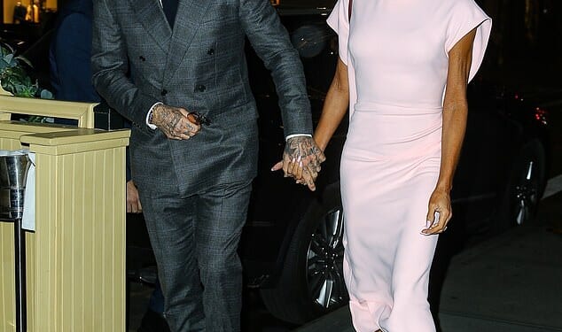 Victoria and David Beckham looked every inch the power couple as they stepped out for a glam date night in New York City on Wednesday