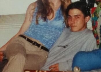 Anthony Figueroa, who was in a relationship with Ms Giuffre at the time of the allegations in 2001, said he received a call from the 'terrified' 17-year-old just hours after she was allegedly trafficked to Andrew for the first time. Pictured: Mr Figueroa with Ms Giuffre
