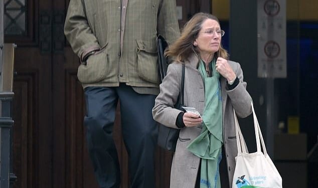 Nicholas Prest, 71, and Anthea Prest, 70, have walked free after Paul Marsden, 47, died at Pilstone House in Llandogo, Monmouthshire, on April 24, 2020. Pictured: The couple outside court in December last year