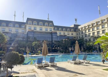 The five-star Renaissance Cairo Mirage City Hotel where more than 150 Hamas terrorists are staying alongside unsuspecting Western tourists