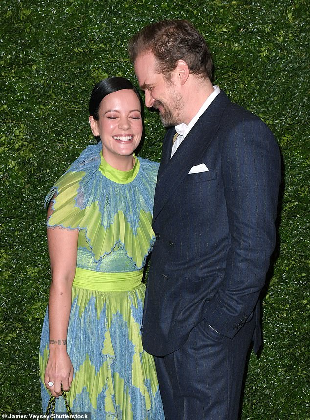 It comes as Lily hinted towards her and David having an open relationship with 'boundaries' as she discussed her ex in a recent interview (pictured in 2020)