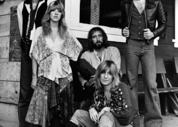 Stevie Nicks and Lindsey Buckingham have put their feud firmly behind them; seen in 1975