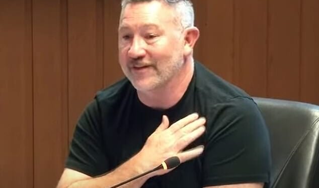 Vancouver City Commissioner Scott Jensen became emotional as he apologized over a 'transphobic' Harry Potter event due to take place in the city