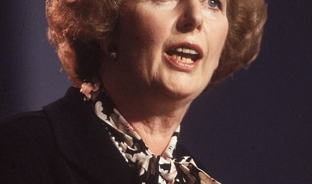Students were reportedly left shocked after being told that former Prime Minister Margaret Thatcher (pictured) shared a similar leadership style to Adolf Hitler during a lecture at Leicester University
