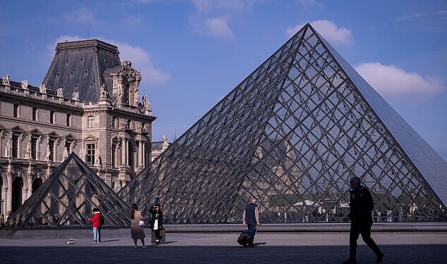 The world-famous Louvre museum in Paris has closed after a gang stole jewellery worth millions (Stock Photo)