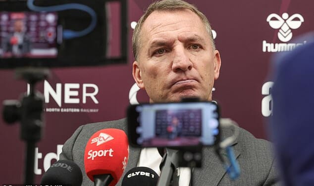Rodgers speaks to the press as Celtic boss for the last time after defeat to Hearts