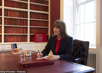 Rachel Reeves putting the finishing touches yesterday to her make-or-break Budget