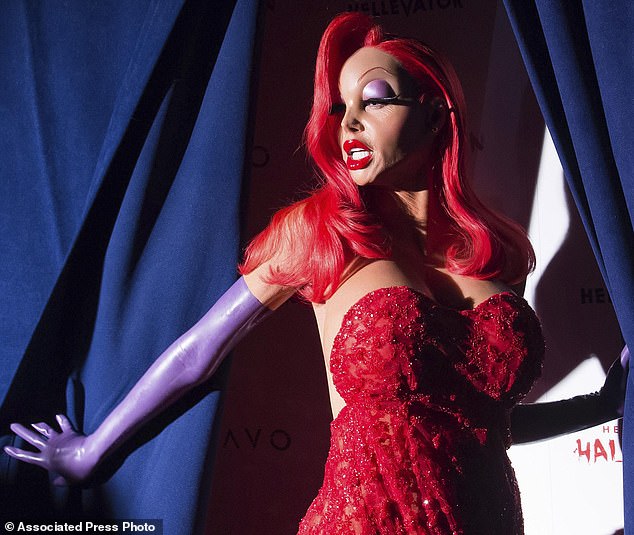 In 2015, she turned herself into a cartoon character by transforming into Jessica Rabbit