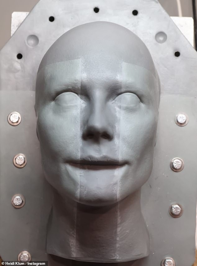 'This is just the beginning,' she teased in her caption, tagging prosthetic makeup designer Mike Marino, the man behind Colin Farrell 's look as The Penguin