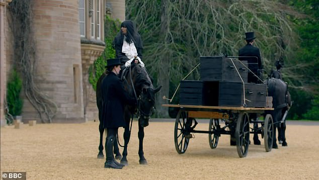 She explained: 'You don't know what's coming next and so you find yourself walking on by the coffins. And I did a double-take, I gasped'