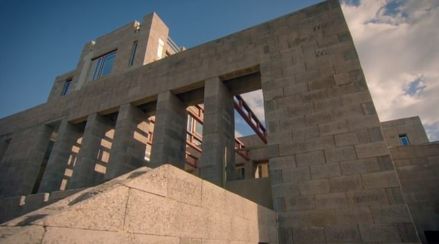 The vast edifice was still an empty shell, with only the huge, luxury, hand-made kitchen complete, and the couple have had to put the property on the market