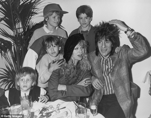 Rolling Stones guitarist Ronnie Wood, 78, has welcomed six children over the years, leaving a 42-year age gap between his eldest, who is 51, and youngest - nine-year-old twins