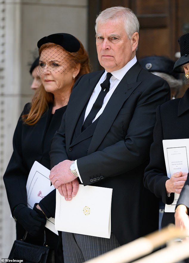 While Andrew and Sarah have always been a source of strength to one another, the opposite seems now to be the case (file image)