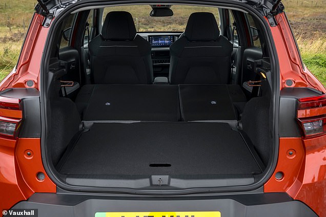 Drop the rear seat backrests and there's 1,600 litres of room