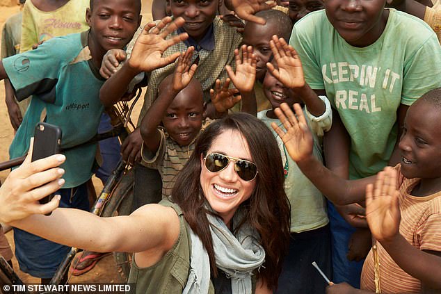 The Duchess travelled to Rwanda to be a part of a film promoting World Vision Canada's work building water wells in the African country - but used the 'opportunistically orchestrated' trip to 'pose as a philanthropist', writes Tom Bower