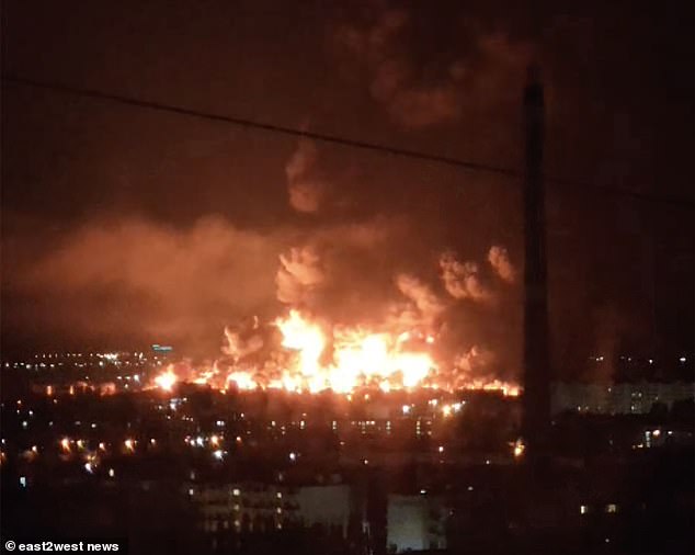 The largest Crimean oil terminal in Feodosia, vital to Putin's occupying forces, was burning for days on end after a devastating Ukrainian strike