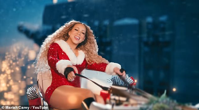 The famous pop star, 56, who is also affectionately known as the 'Queen Of Christmas ', continued her annual tradition with the new clip
