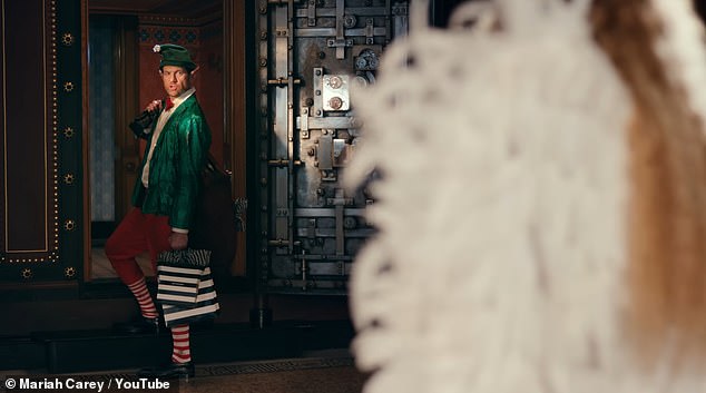 The scene is set as Mariah discovers her cosmetics have been pinched by a striking unhappy elf