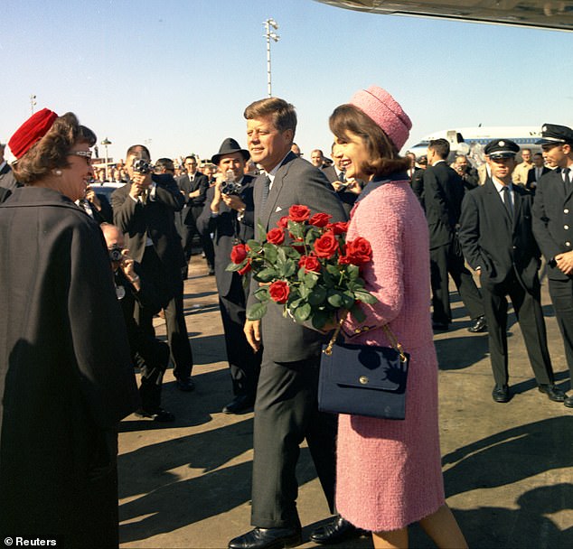 The First Lady famously refused to change out of the bloodstained suit, famously saying to aide when they suggested it: 'No. Let them see what they’ve done to Jack'
