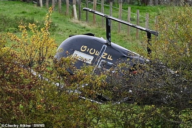 The aircraft plummeted into a field (pictured) in the Bentley area of the South Yorkshire city just after 10am on Thursday morning