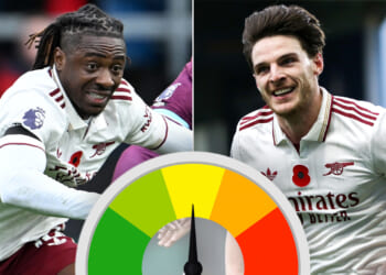 Declan Rice dominant again vs Burnley but Eberechi Eze is anonymous