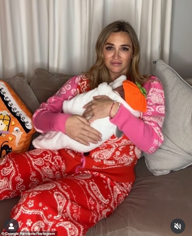 On Friday, the new mum left fans guessing whether she had given birth in a trick or treat post for Halloween