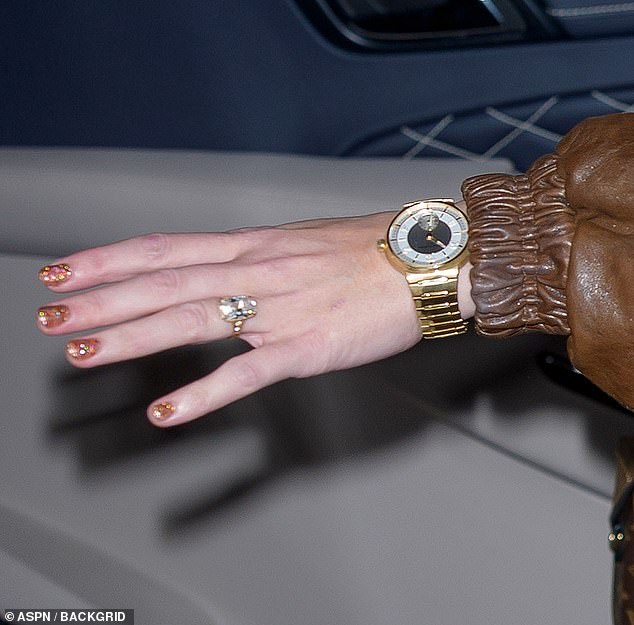 The sparkler was on full display