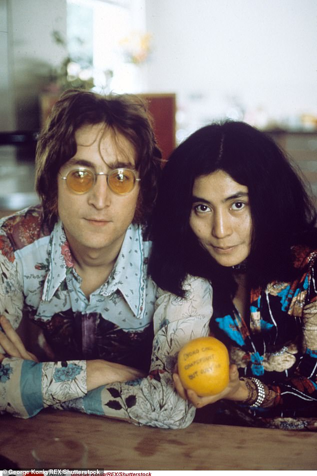 John Lennon and Yoko Ono at their home at Tittenhurst Park in 1970
