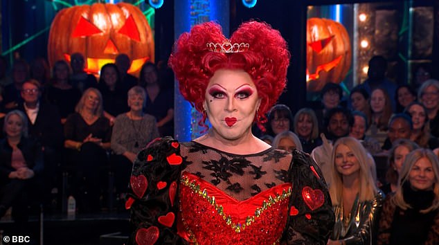 She continued: 'Tonight, she's taking on the Queen of Hearts for an Alice In Wonderland inspired Paso Doble, It's La Voix!'