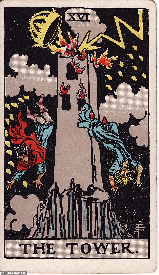 In Tarot, the Tower is an ominous card and is generally interpreted as some sort of reckoning