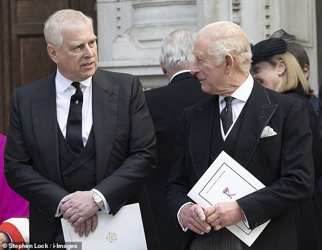 The King stripped his younger brother of his prince title and announced Andrew would move out of his home at the Royal Lodge in Windsor on Thursday night