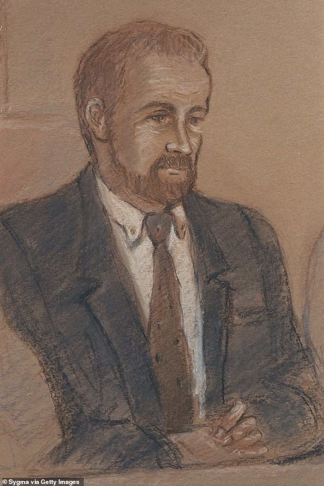 In 2016, London's High Court was told Morgan still insists he is not a sex killer. Pictured: An artist sketch of Morgan in court