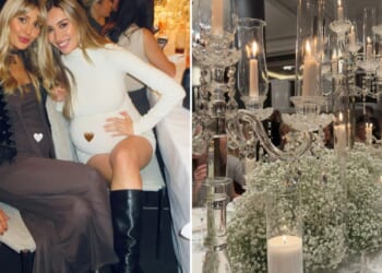 Inside Jamie Laing's wife Sophie Habboo's extravagant baby shower with celeb pals at luxury London hotel