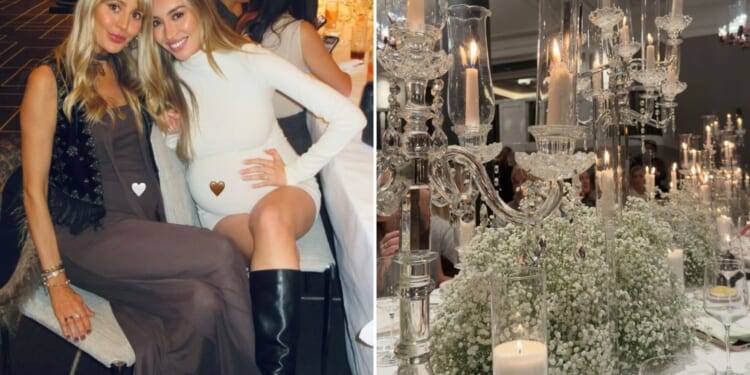 Inside Jamie Laing's wife Sophie Habboo's extravagant baby shower with celeb pals at luxury London hotel