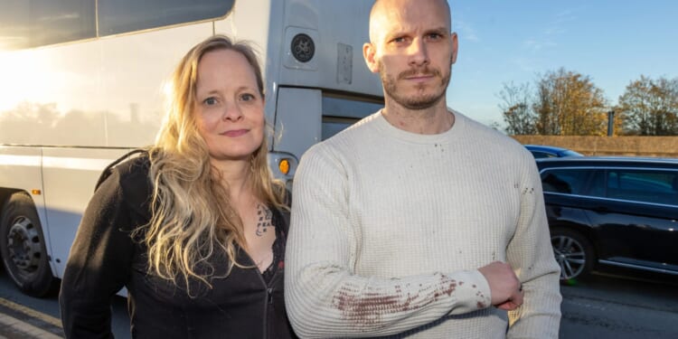 I came face-to-face with 'possessed' train knifeman