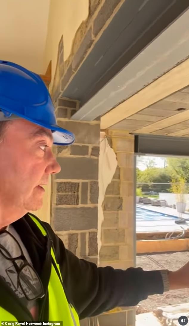 As he walked through the kitchen and main living area he said: 'Hello and welcome to my beautiful home. There are no walls to speak of!'