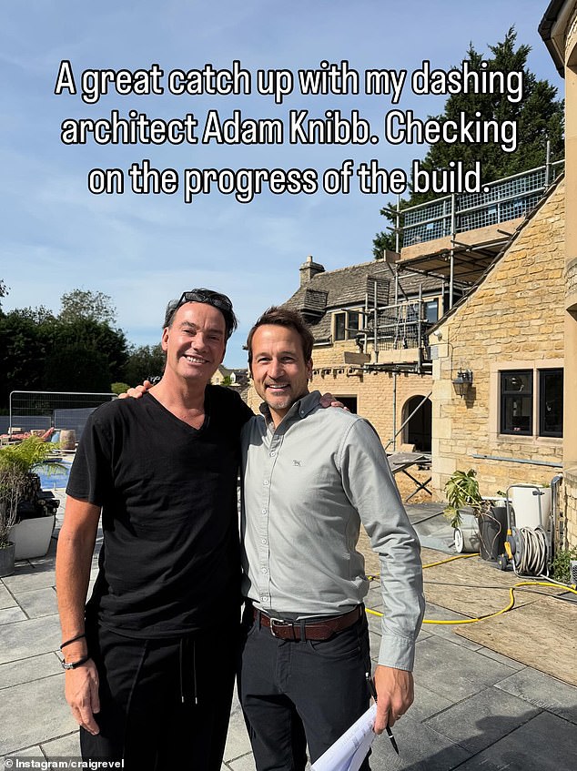 Seen with his architect earlier this year as they went through plans