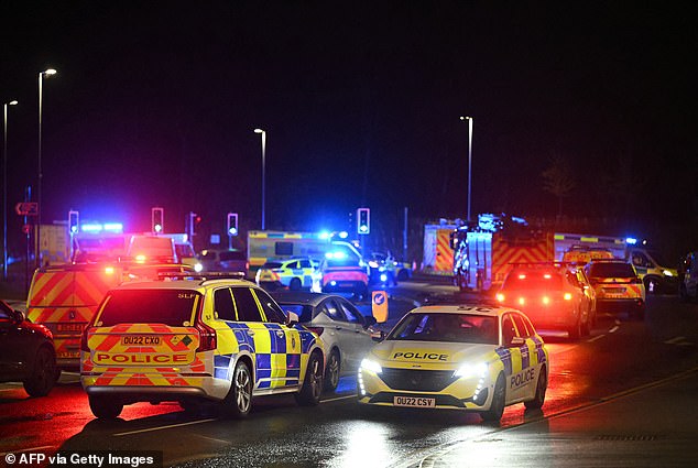 Thirty officers rushed to the London North Eastern Railway (LNER) service heading from Doncaster to London King's Cross after it stopped in the Cambridgeshire town
