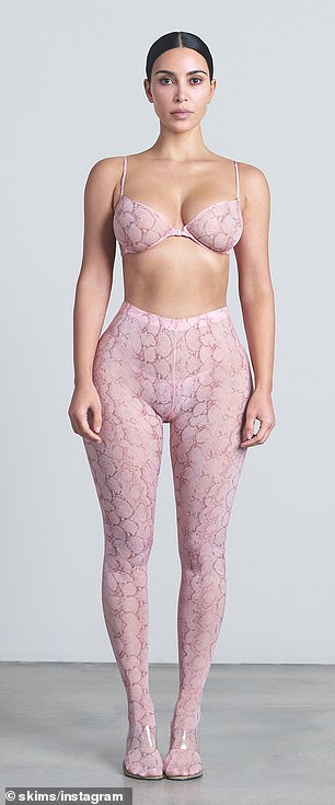 Kim Kardashian modeling SKIMS on September 5