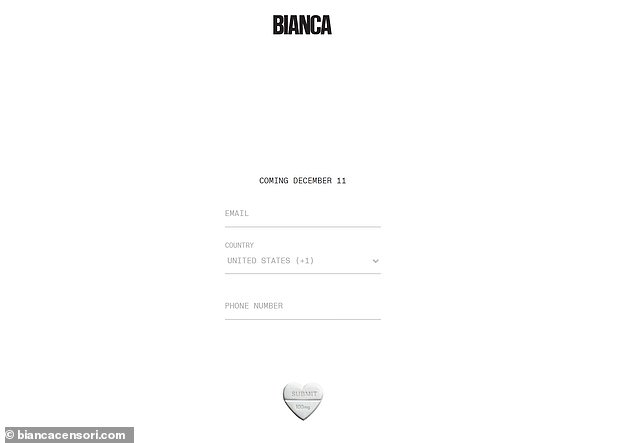 The Australian 30-year-old is scheduled to release her eponymous brand, Bianca, on December 11 - two months after she originally aimed to launch it