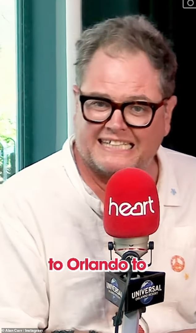 Speaking to Heart radio hosts Olly Murs and Mark Wright at their pop-up studio, Alan confessed that 'everyone hates him' and that he needed to get away