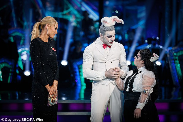 In an emotional speech, Vito turned to Ellie and said: 'Honestly, there are no words I can use to describe how proud I am of you and you did really change my life so much'