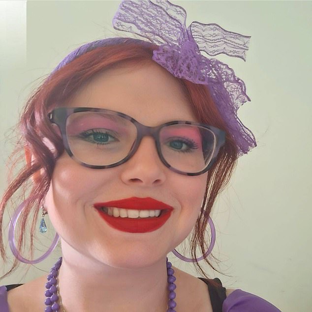 Cassie Marriott, pictured, was with her mother and sister when she saw shocked passengers outside the station after the bloody incident