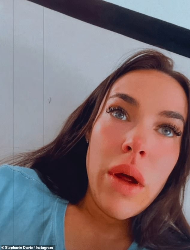 Earlier in May, Stephanie fought back tears and admitted she was left 'terrified' when her three-month-old son stopped breathing for the second time